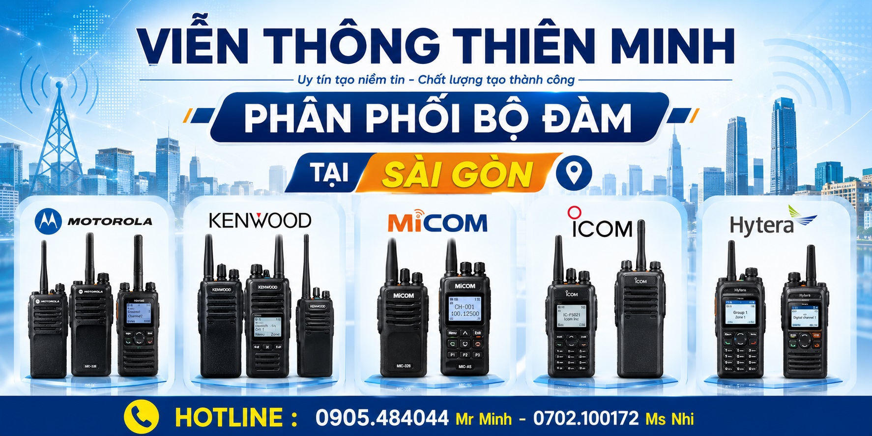 Viễn Thông Thiên Minh - cung cấp bộ đàm tại Sài Gòn