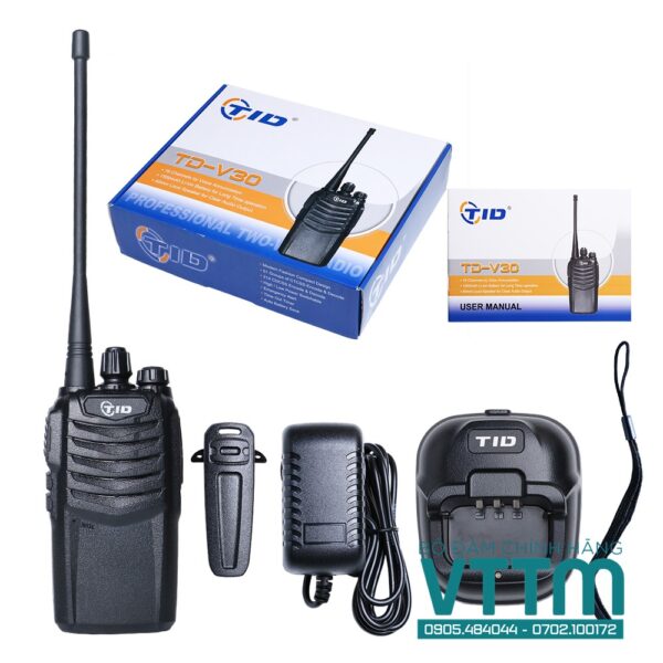 Máy Bộ Đàm TID V30 Mini, Pin Trâu, Cầm Tay Giá Tốt