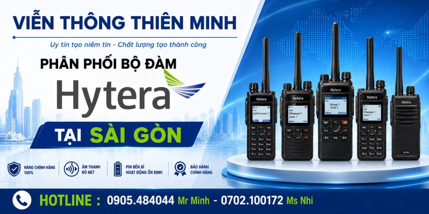 bộ đàm Hytera chính hãng tại Sài Gòn