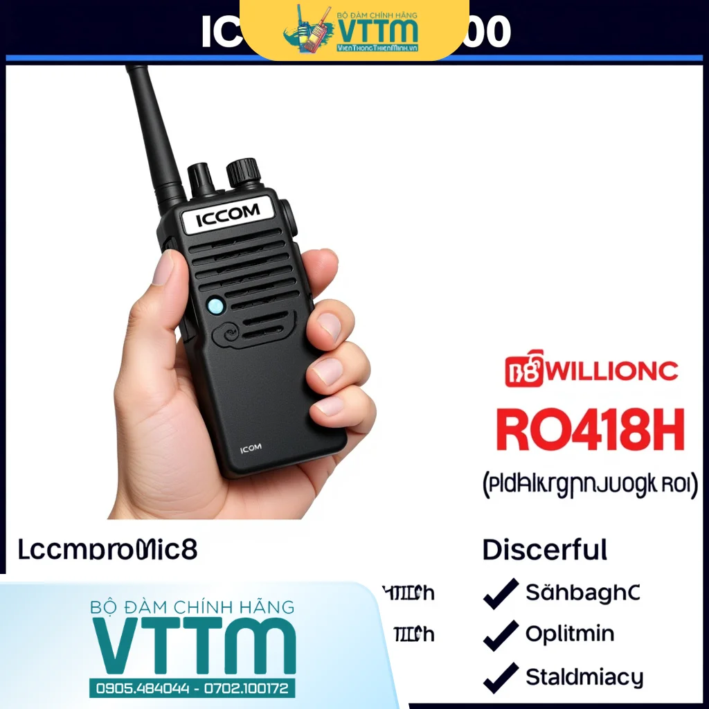 Ưu điểm nổi bật của bộ đàm cầm tay Icom theo Bộ Đàm Thiên Minh - hình 2